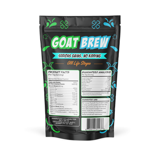 How to mix goat milk for puppy weaning to support healthy digestion.
