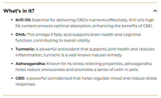 TUCKER'S GOLD 1000MG - #1 Vet Recommended