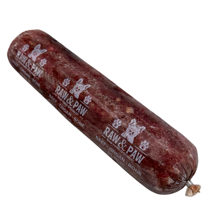 Beef & Organ + Bone 80/10/10 Raw Dog Food Case (12 x 2lb Chubs) - TEMPORARILY OUT OF STOCK