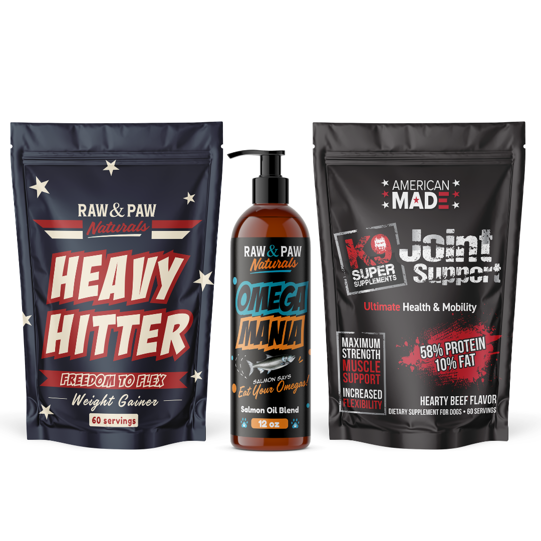 Working Dog Stack: Heavy Hitter, Omega Mania and Joint Support