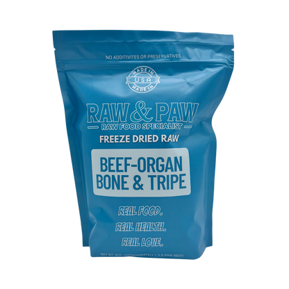 Freeze Dried – Beef, Organ and Tripe + Bone