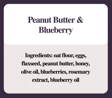 RP Peanut Butter & Blueberry Dog Treats