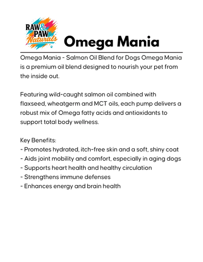Omega Mania: The Ultimate Omega Oil Blend for Dogs
